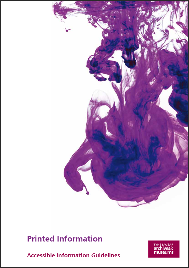 Accessible Information Printed Material Front